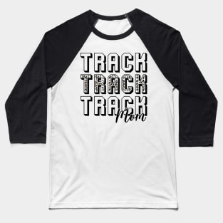 Track Mom Mother's Day Leopard Gift Gift For Women Baseball T-Shirt